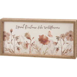 Inset Box Sign - Wildflowers