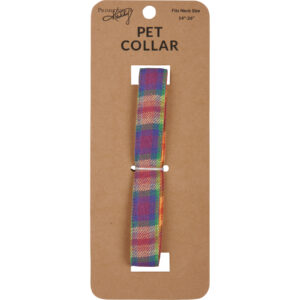 Dog Collar - Pride Plaid