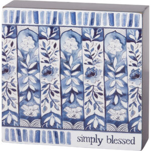 Box Sign - Simply Blessed