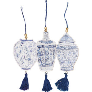 Ornament Set - Blue Jars
