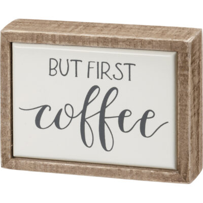 Box Sign Mini - Coffee