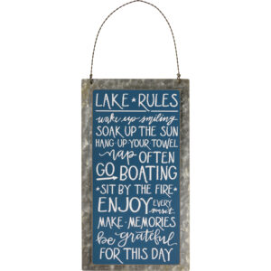 Hanging Décor - Lake Rules
