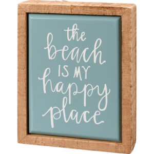 Box Sign - Beach Happy Place