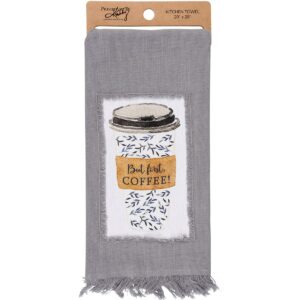 But First Coffee Kitchen Towel