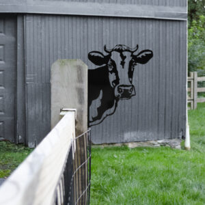 Cow Metal Outdoor Art Display