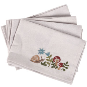 Snail & Mushroom Napkin Set