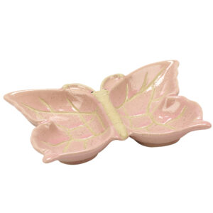 Pink Butterfly Vanity Tray